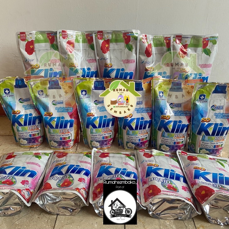 Jual So Klin Soklin Liquid Detergent Deterjen Cair Softergent Pink