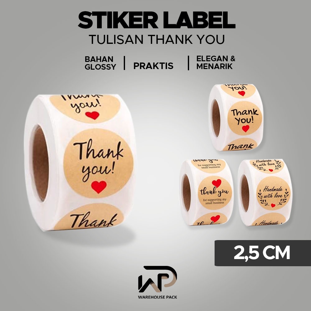 Jual Stiker Pcs Roll Stiker Label Thank You For Your Order