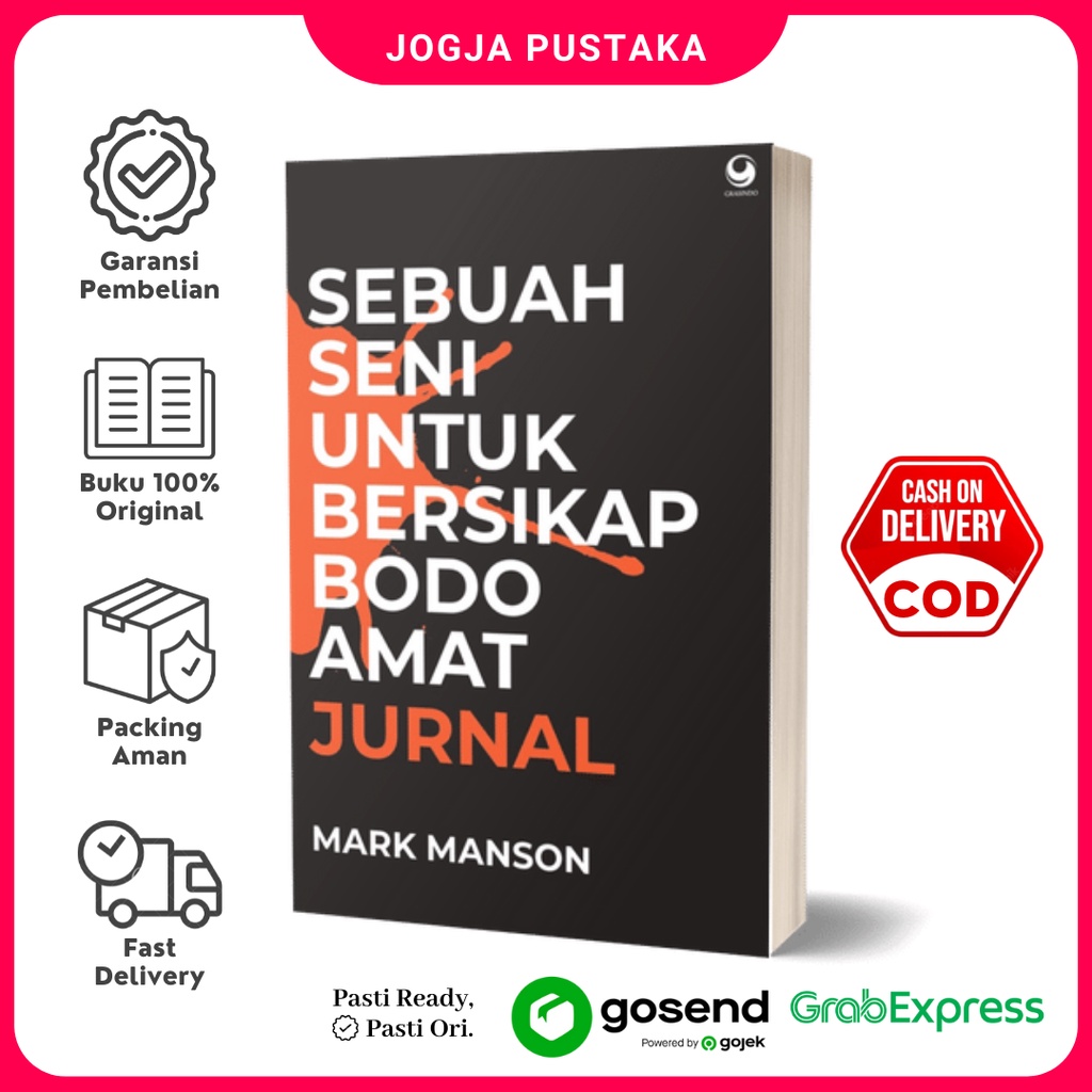 Jual Buku Jurnal Sebuah Seni Bersikap Bodo Amat Mark Manson Shopee