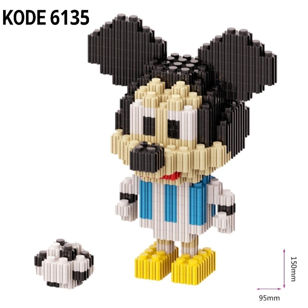 Jual Nano Block Mickey Mouse Series Building Block Mini Mainan Edukasi