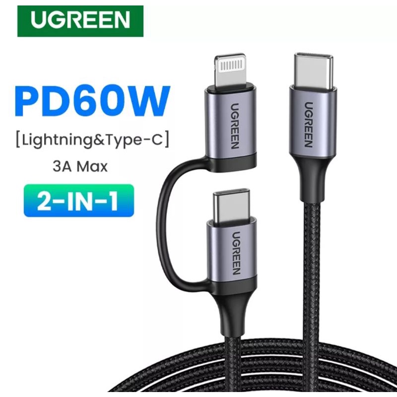 Jual Ugreen In Usb C To Lightning Type C Braided Cable Mfi