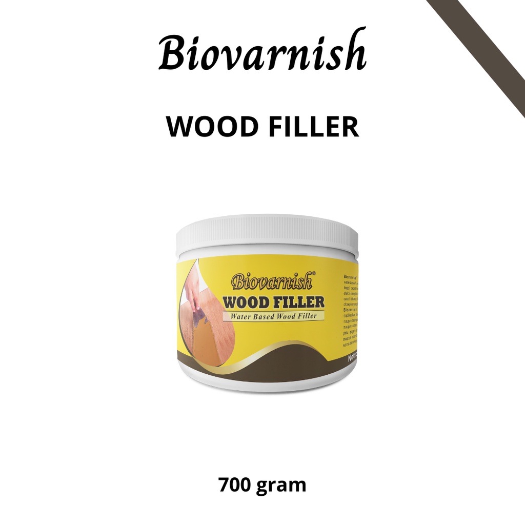 Jual Dempul Kayu Waterbased Biovarnish Wood Filler 700 Gram Shopee