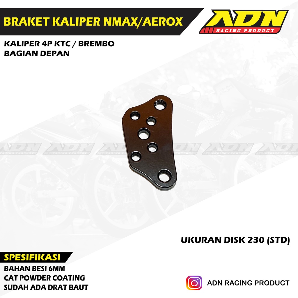 Jual Braket Kaliper Nissin Samurai P Nmax Aerox Mm Shopee