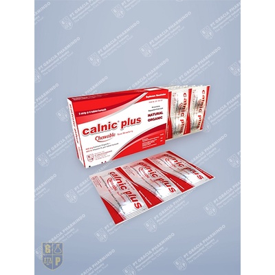 Jual Calnic Plus Chewable Box Isi Tablet Kunyah Rasa Strawberry