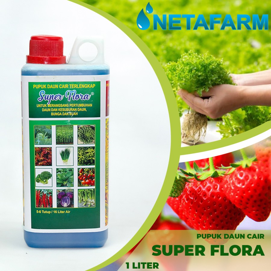 Jual Pupuk Daun Cair Super Flora 1liter Stimulus Pertumbuhan Daun 1