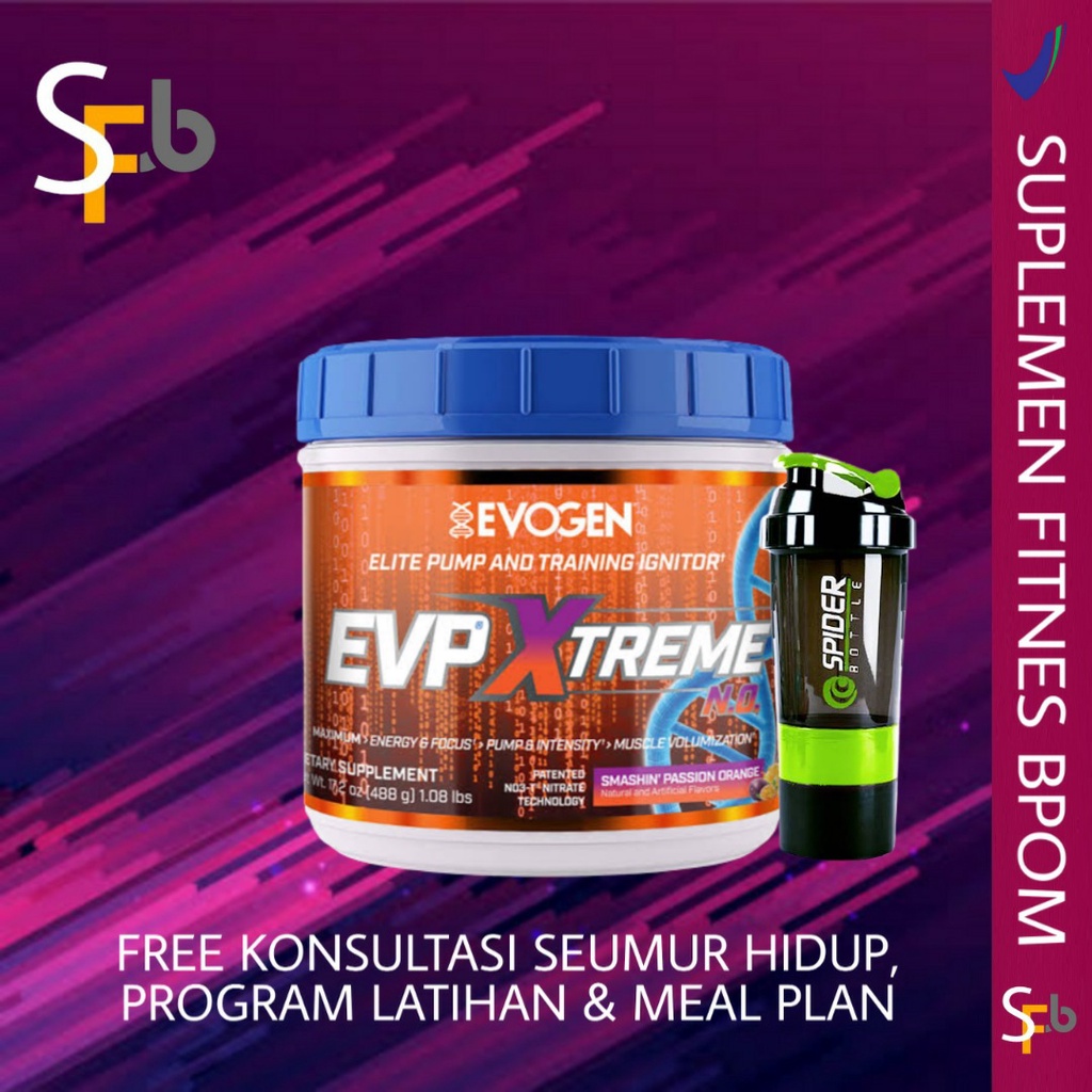 Jual Evogen Evp Xtreme Gr Serv Pump Preworkout Shopee Indonesia