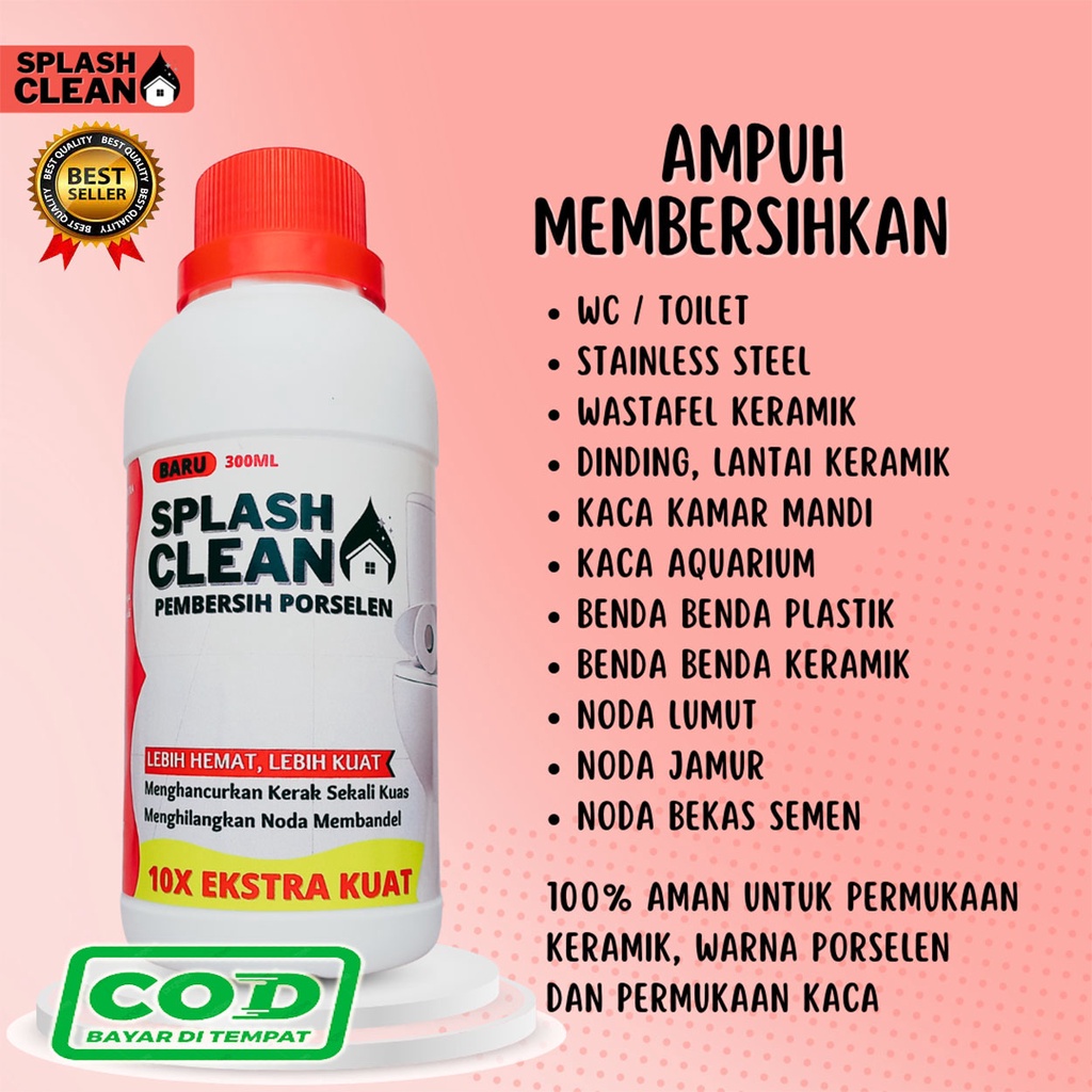 Jual Splash Clean Pembersih Kerak Kotoran Porselen Keramik Lantai