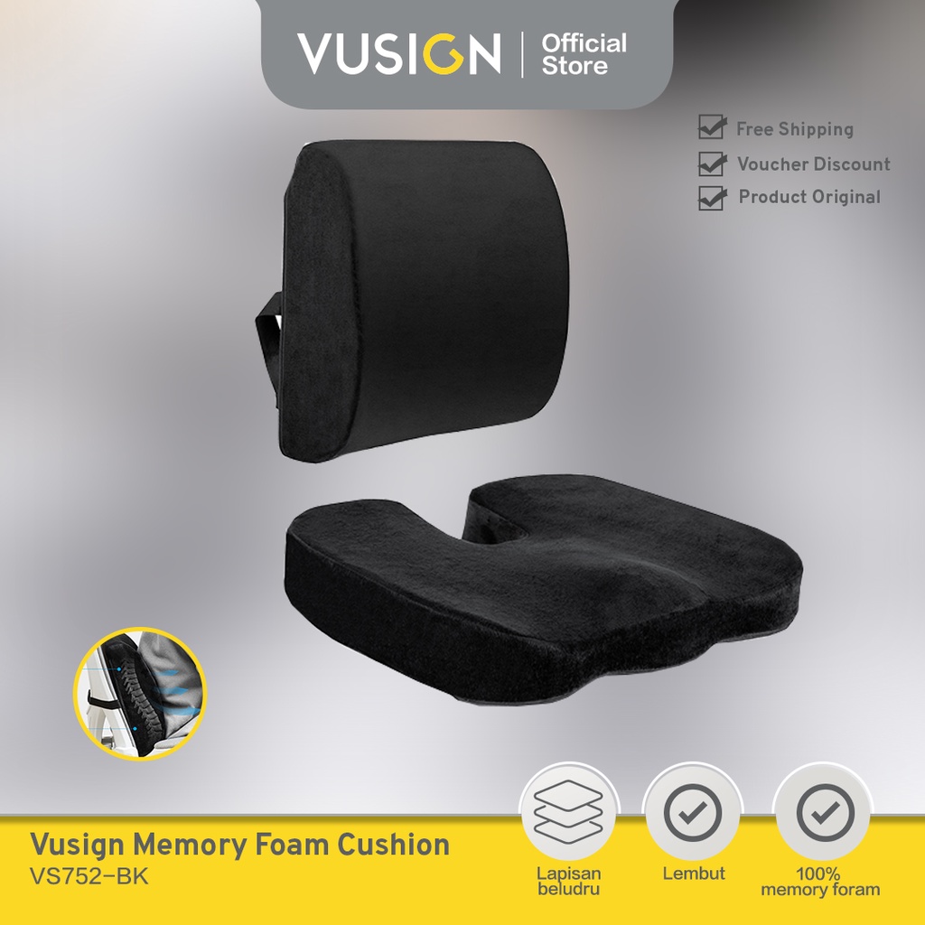 Jual Vusign Memory Foam Cushion Bantal Sender Dan Duduk Memory