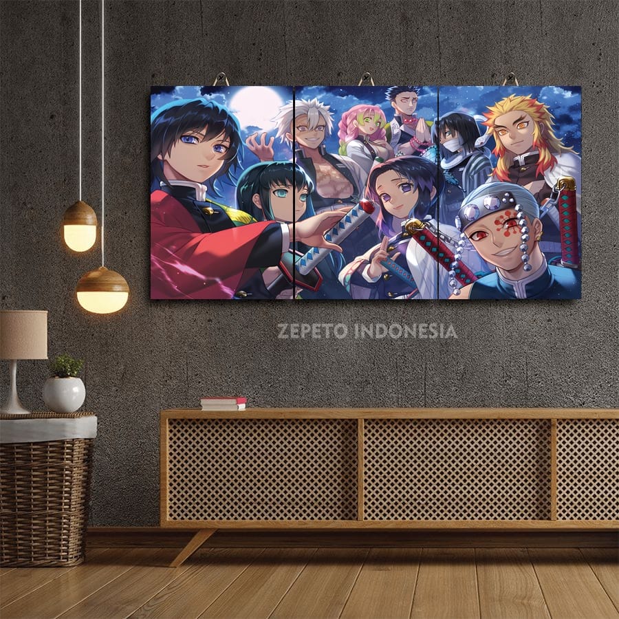 Jual 81 92 POSTER TOKOH KIMETSU NO YAIBA 60X30 MULTIPANEL SCLZ9 TSVF4