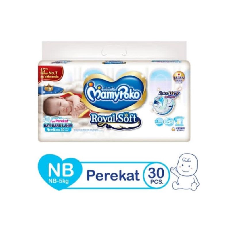 Jual Mamypoko Mamy Poko Royal Soft Royalsoft NB30 S28 Newborn New Born