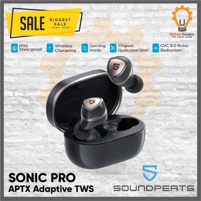 Jual Soundpeats Sonic Pro Aptx Adaptive True Wireless Earbuds Tws