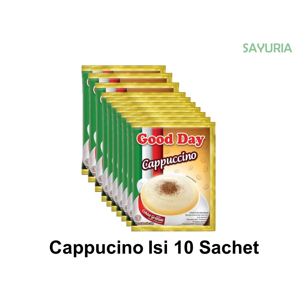 Jual Good Day Cappucino Isi Sachet Renceng Shopee Indonesia