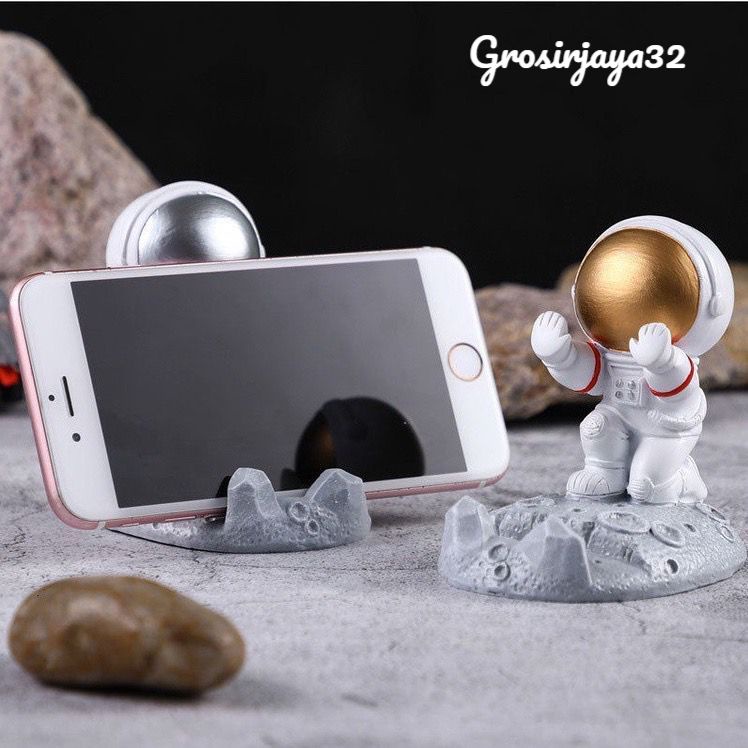 Jual Phone Holder Hp Motif Astronot Hd Hd Stand Handphone Dudukan