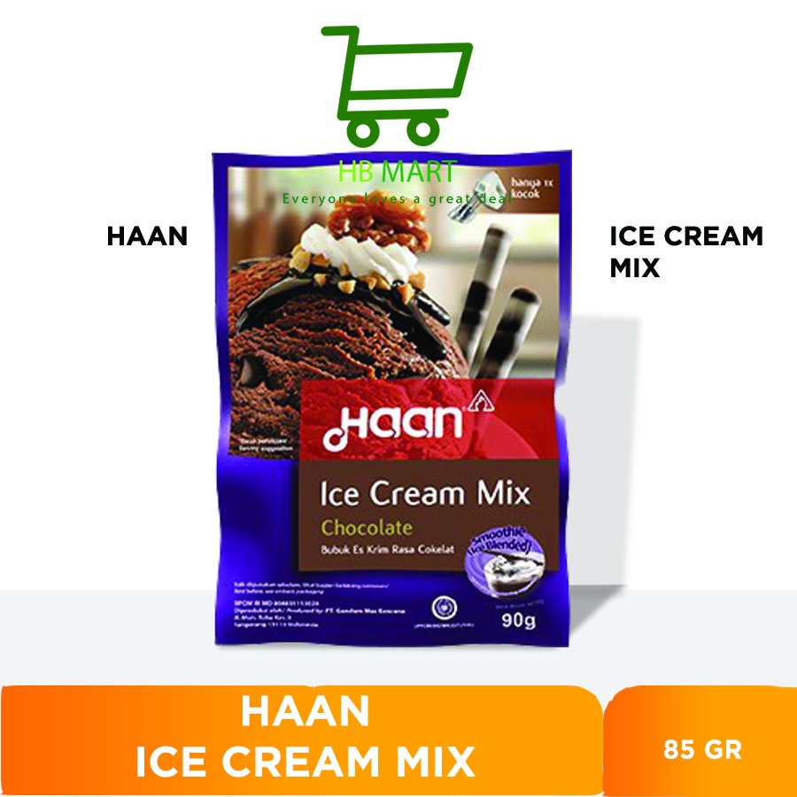 Jual Haan Ice Cream Mix Gram Tepung Instan Es Krim All Varian