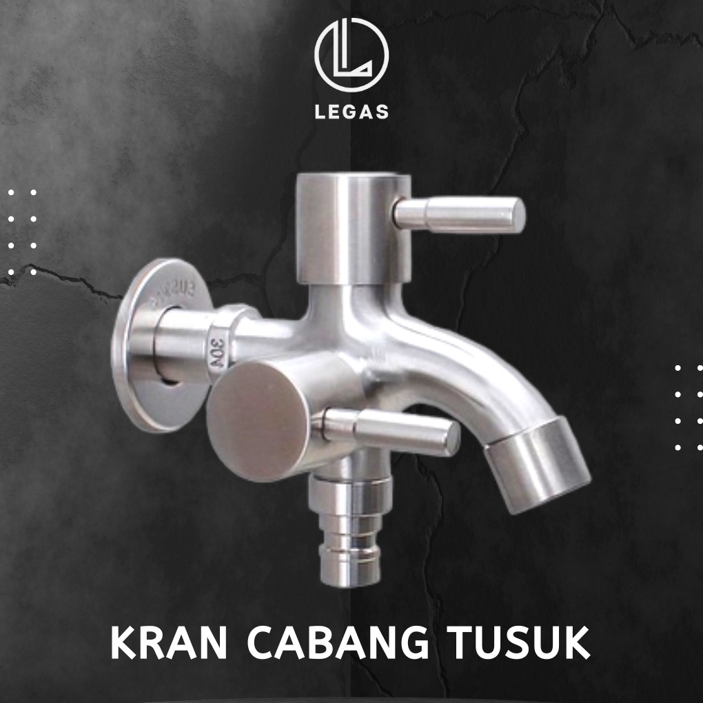 Jual Kran Cabang Soligen Stainless Steel Keran Air Shower Keran Air