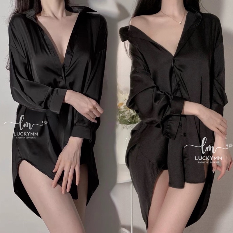 Jual Sexy Lingerie Kemeja Oversize Baju Tidur Sexy Lingerie Wanita