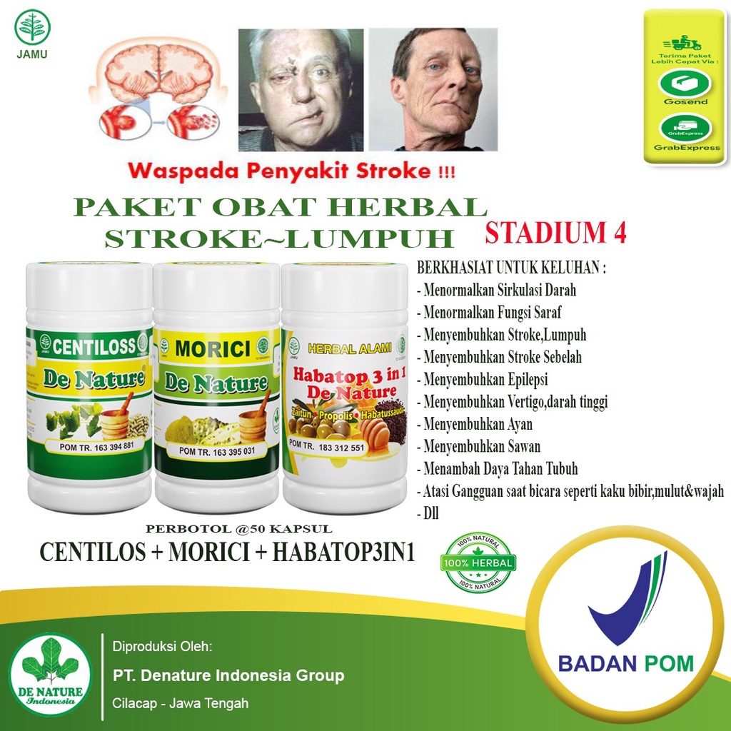 Jual Obat Stroke Lumpuh Darah Tinggi Hipertensi Saraf Syaraf