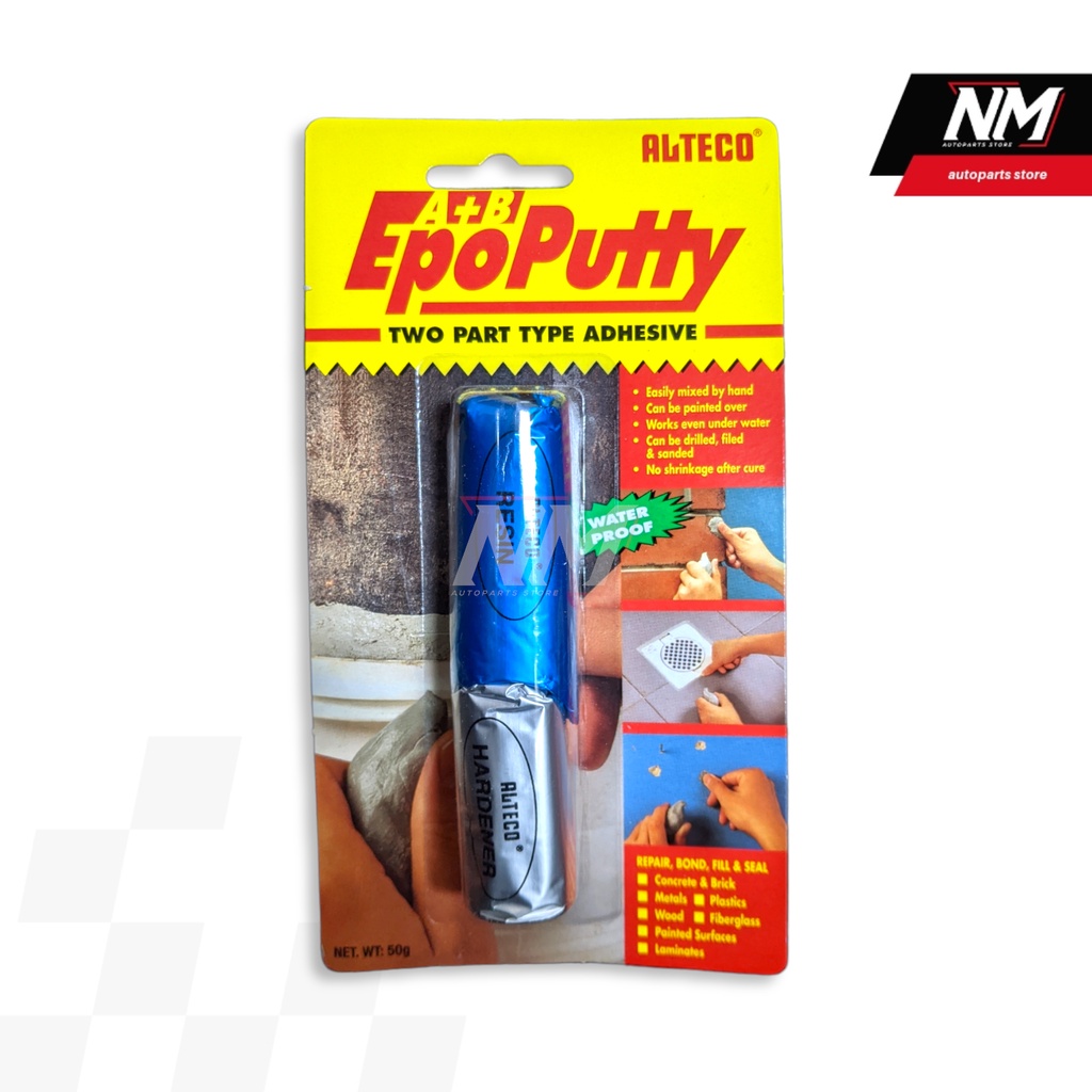 Jual Lem Epo Putty Alteco Lem Porting Kapal Besi Logam Tahan Panas Gr