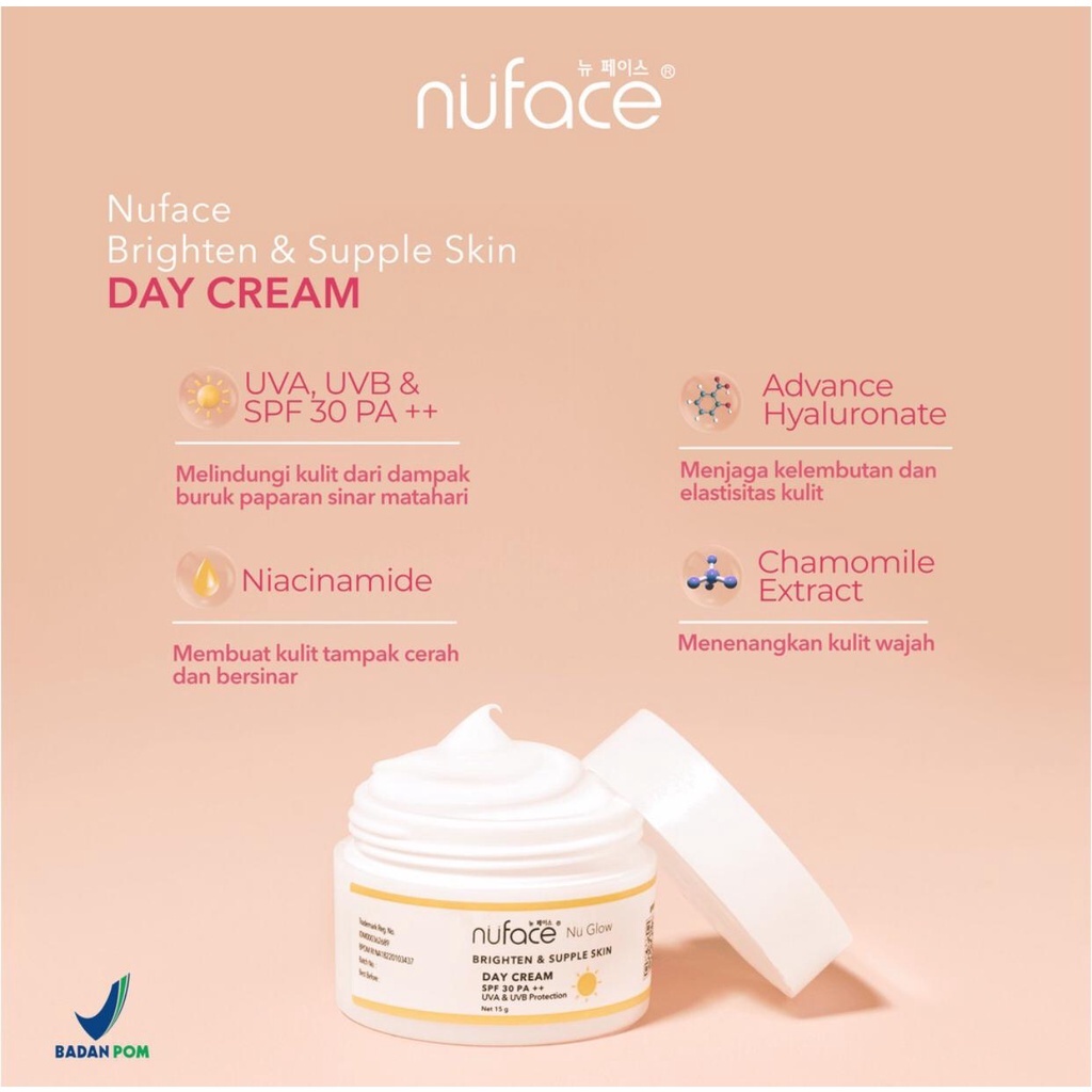 Jual Nuface Nu Glow Brighten Supple Skin Day Cream Gr Shopee