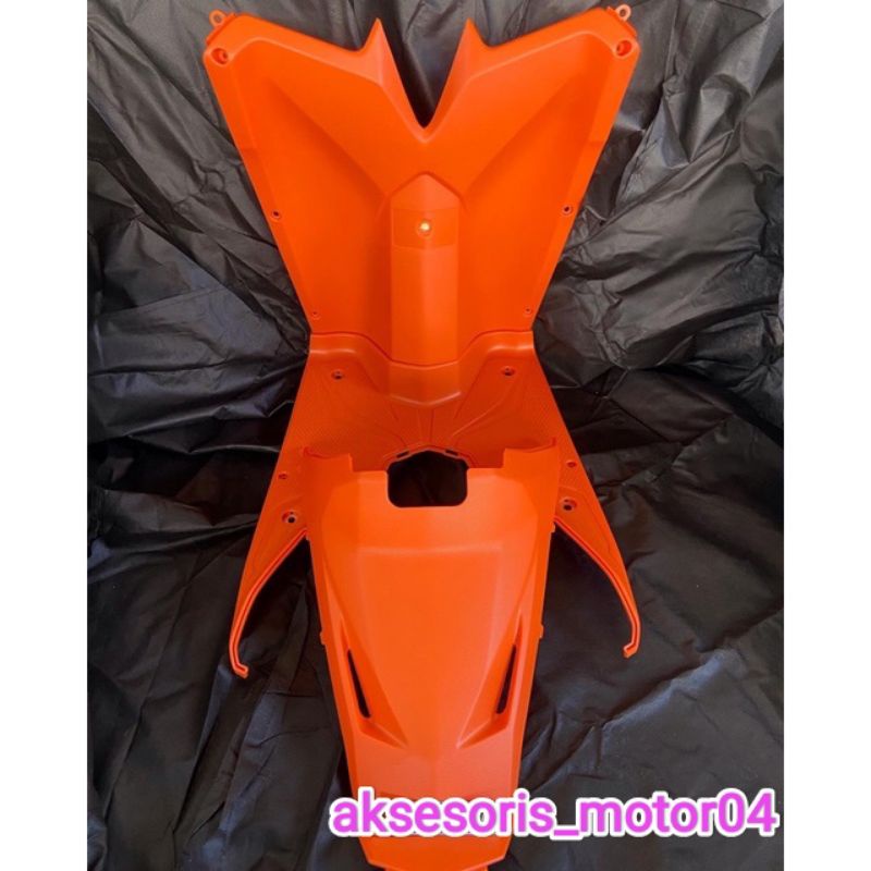 Jual Cover Body Kasar Paketan 3 Macam Honda Vario 125 Old Bohlam Orange