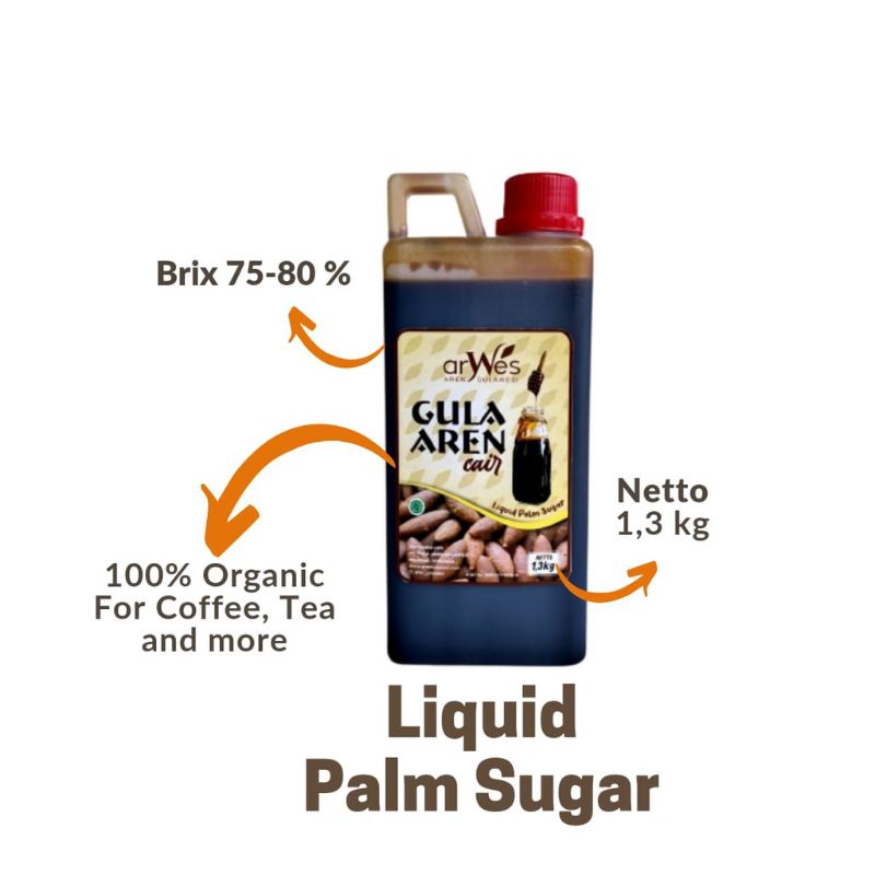 Jual Gula Aren Cair Liquid Palm Sugar Asli Gula Jawa Gula Sehat 1 Liter