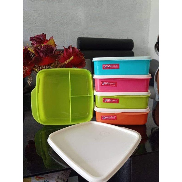 Jual Kotak Bekal Lolita 3 Sekat Merk GBU Lunch Box Lolita Shopee