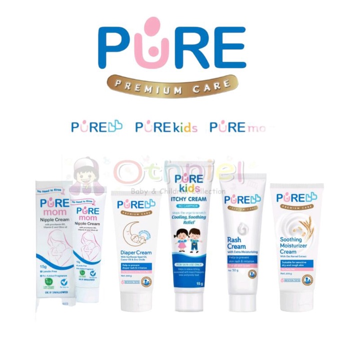 Jual Pure Baby Rash Cream Diaper Cream Nipple Cream Pure Soothing