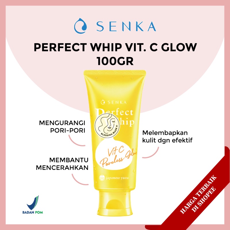 Jual Senka Perfect Whip White Clay Anti Shine Vibrant White Facial