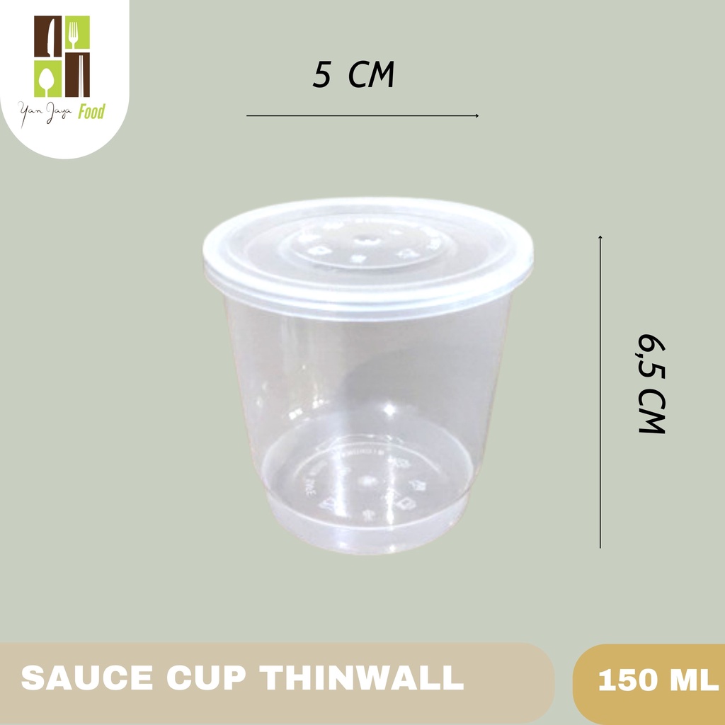 Jual Thinwall Cup Ml Cup Sambal Puding Isi Pcs Shopee Indonesia