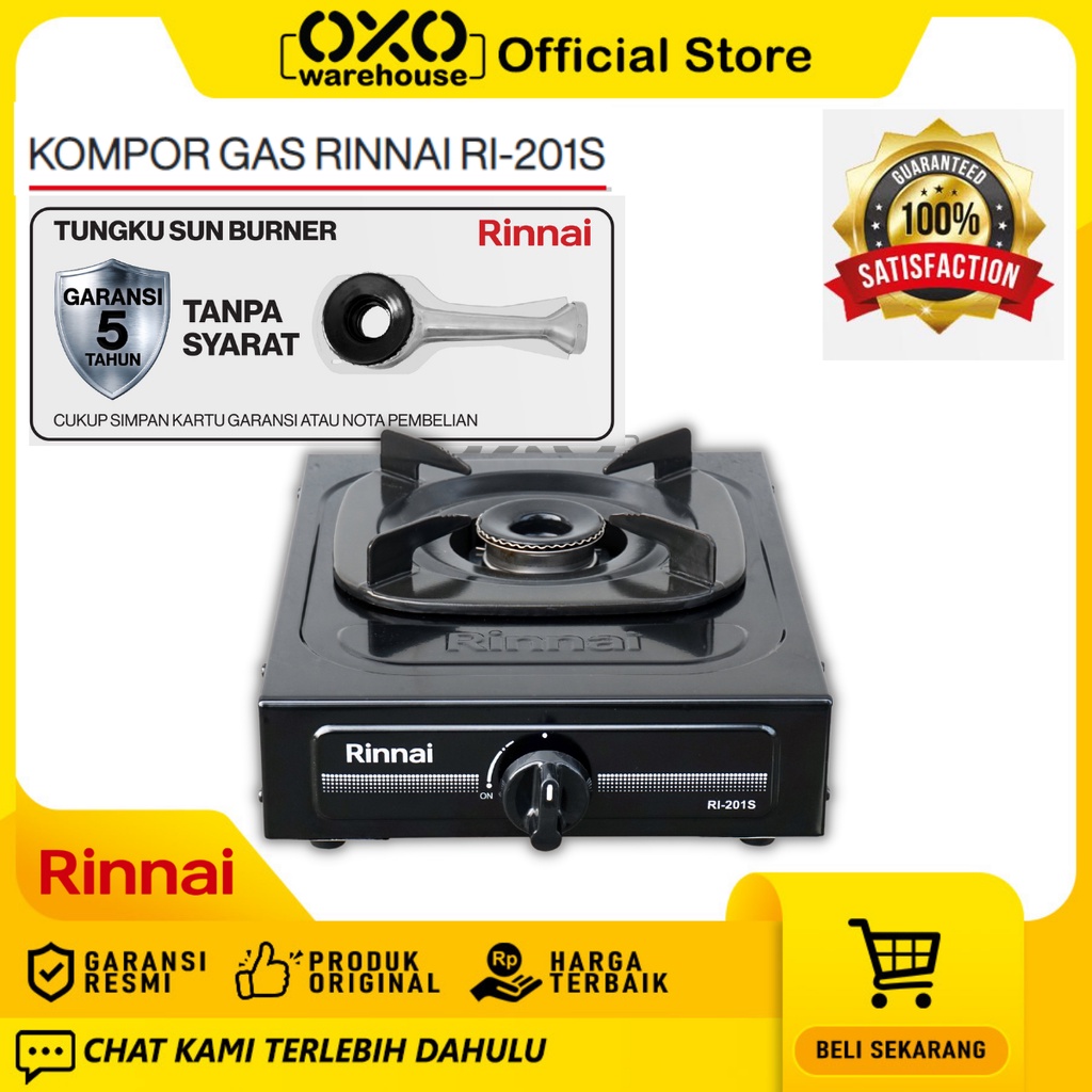 Jual Rinnai Kompor Gas Ri S Tungku Garansi Resmi Shopee Indonesia