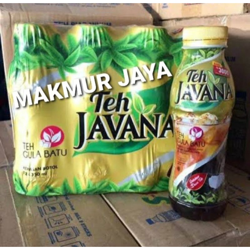 Jual TEH JAVANA 350ml TEH GULA BATU BOTOL 1 Bal Isi 12 Botol OJOL