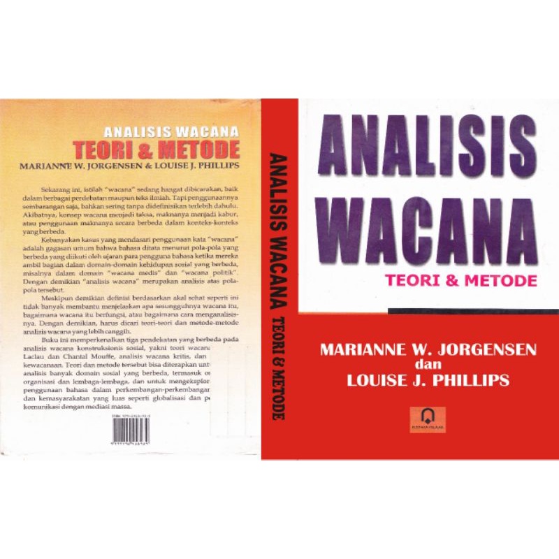 Jual Analisis Wacana Teori Dan Metode Marianne W Jorgensen