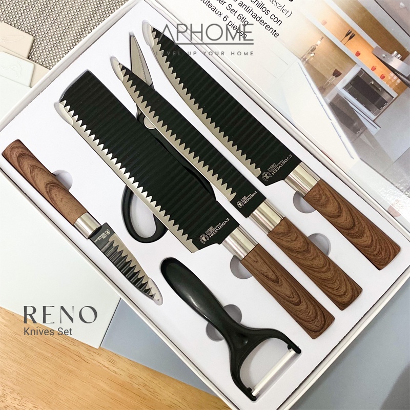 Jual APHOME Pisau Dapur Knife Set Chef Kitchen Knives Set Gunting Dapur