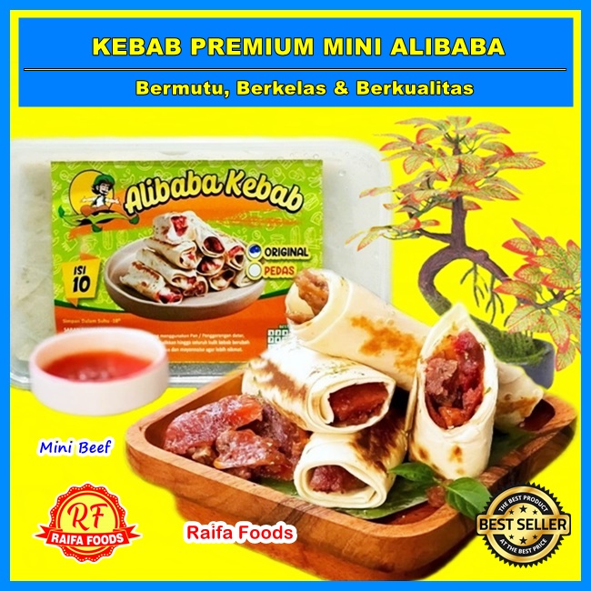 Jual Kebab Mini Frozen Kebab Mini Premium Alibaba Original Pedas Isi