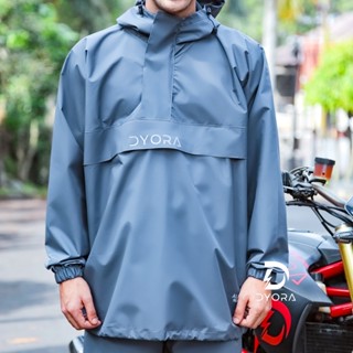 Jual Raincoat Dyora Aussie Series Grey Jas Hujan Pria Wanita Dyora