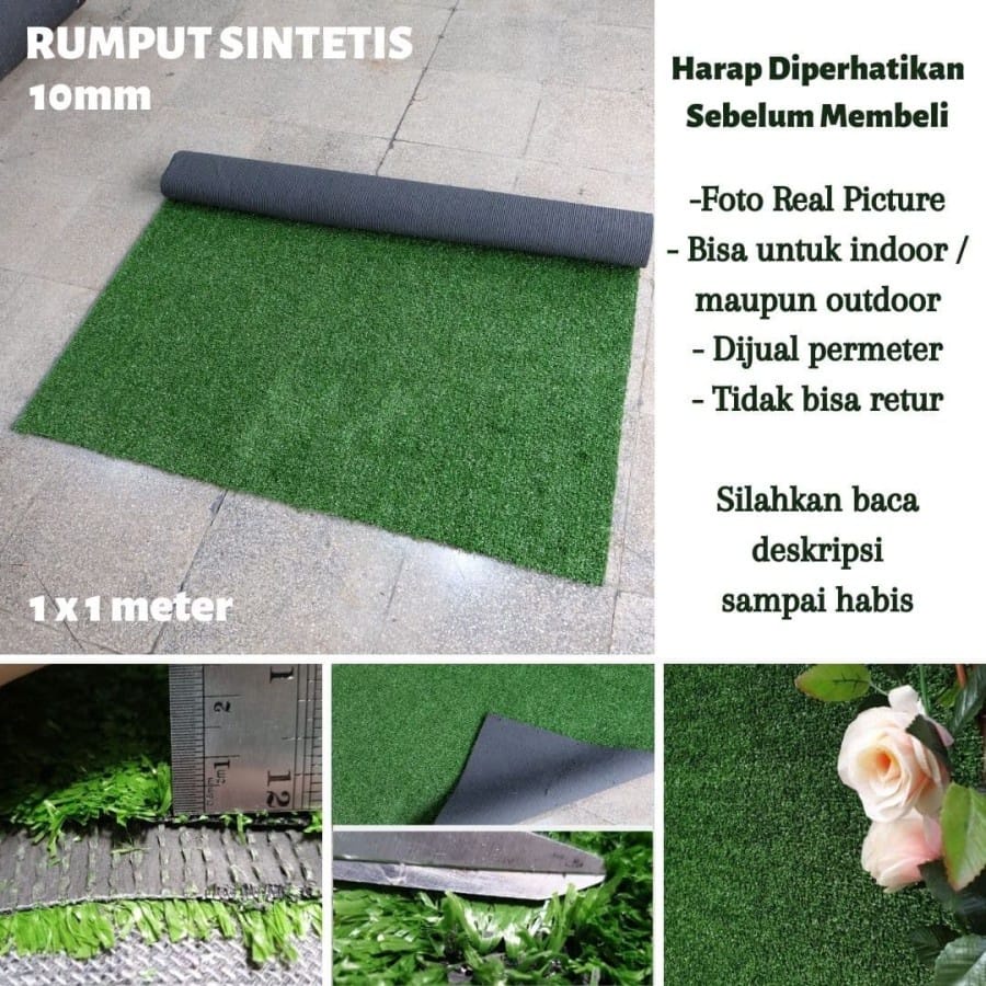 Jual Karpet Rumput Palsu Rumput Sintetis Mm Uk Cm X Cm