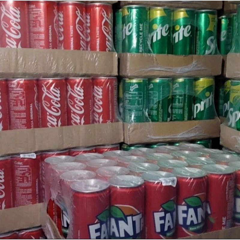 Jual Coca Cola Fanta Sprite Kaleng Slim Ml Krat Shopee Indonesia