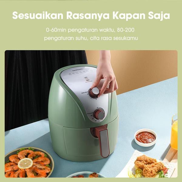 Jual AIR FRYER MESIN PENGGORENGAN TANPA MINYAK SAMONO SW KZ01 VOLUME 4