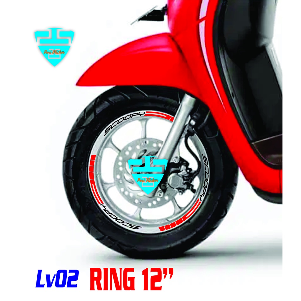 Jual Stiker Velg Honda Scoopy Sticker Velek Cutting Stiker Shopee