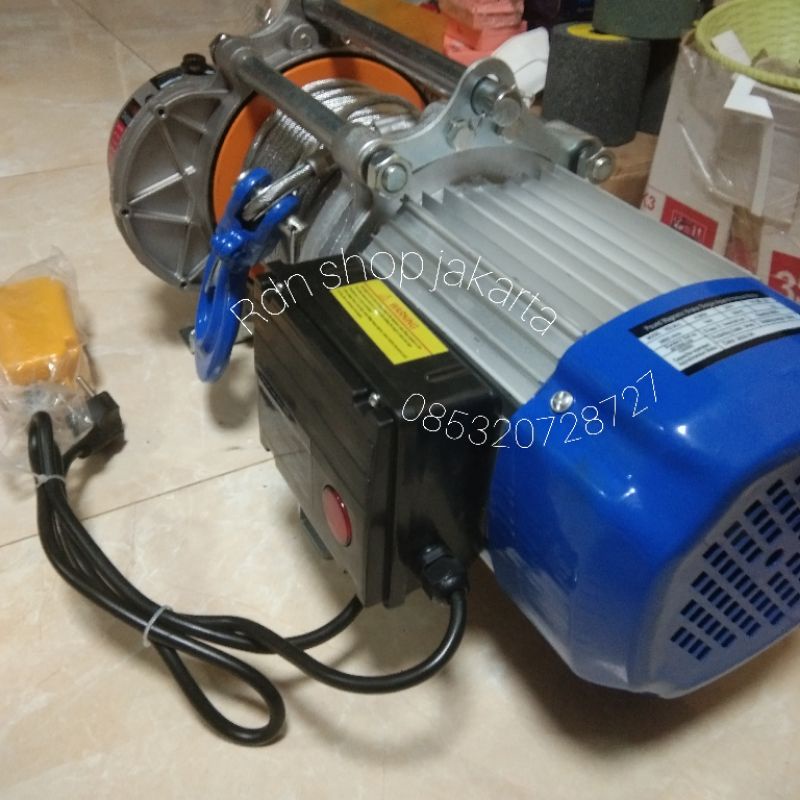 Jual Katrol Listrik 1500 Kg X 50 Meter Listrik 220 Volt WEKA Ll