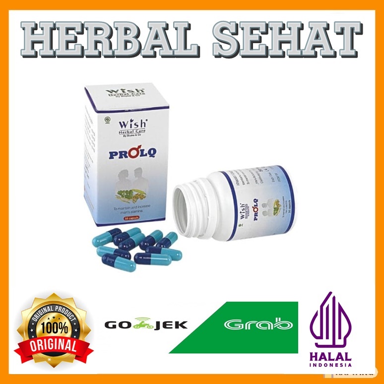 Jual Prolq 30 Kapsul Multivitamin Pria Herbal Wish PROLQ Original