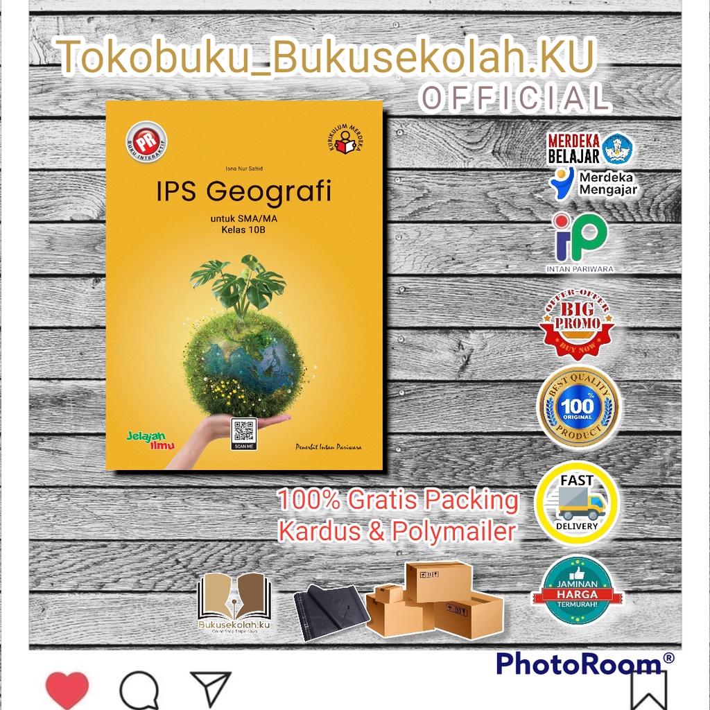 Jual Diskon Buku PR Interaktif Kurikulum Merdeka IPS Geografi KELAS 10