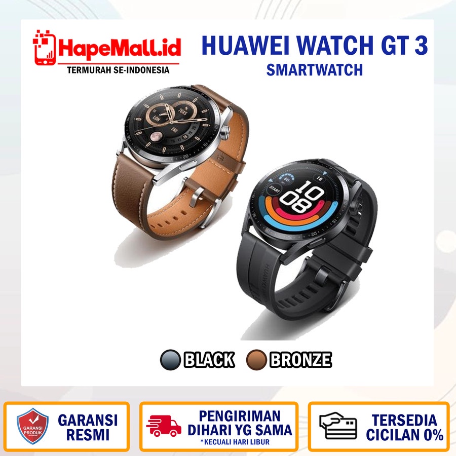 Jual HUAWEI WATCH GT 3 46 MM GARANSI RESMI HUAWEI INDONESIA Shopee