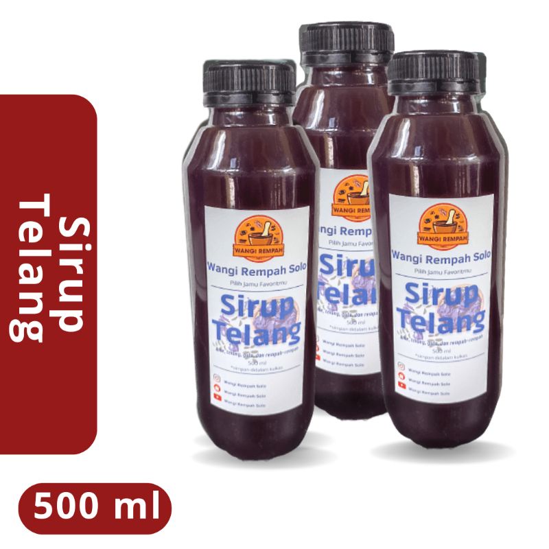 Jual Sirup Bunga Telang Jahe Ml Sirup Telang Shopee Indonesia