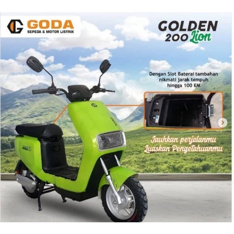 Jual Motor Listrik Goda Golden Lion Sni Garansi Resmi Shopee