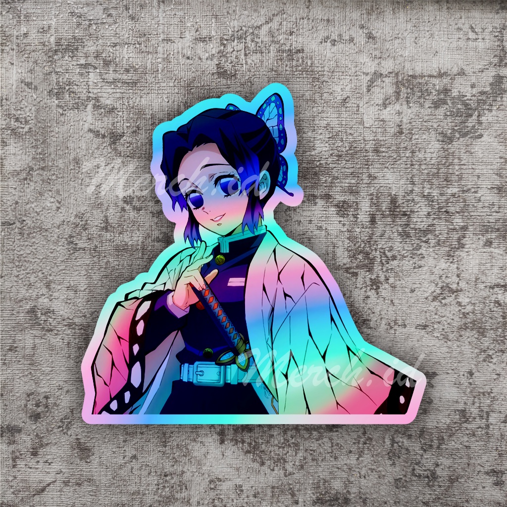 Jual Stiker Anime Hologram Demon Slayer Shinobu Kocho Shopee Indonesia