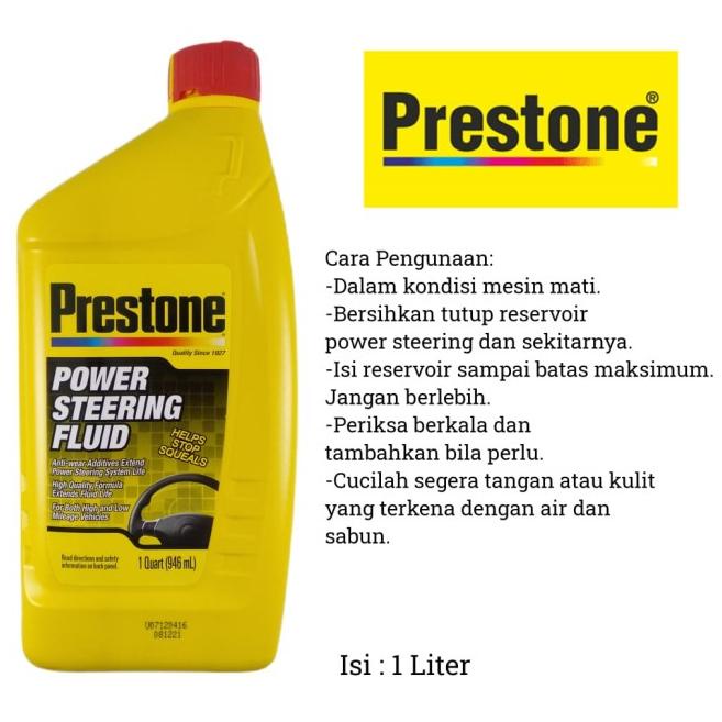 Jual Pelumas Oli Power Steering Prestone Merah Liter Shopee Indonesia