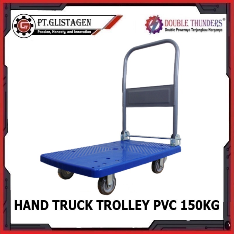 Jual Hand Truck 150 Kg Troli Angkut Barang Trolley Lipat PVC Tebal