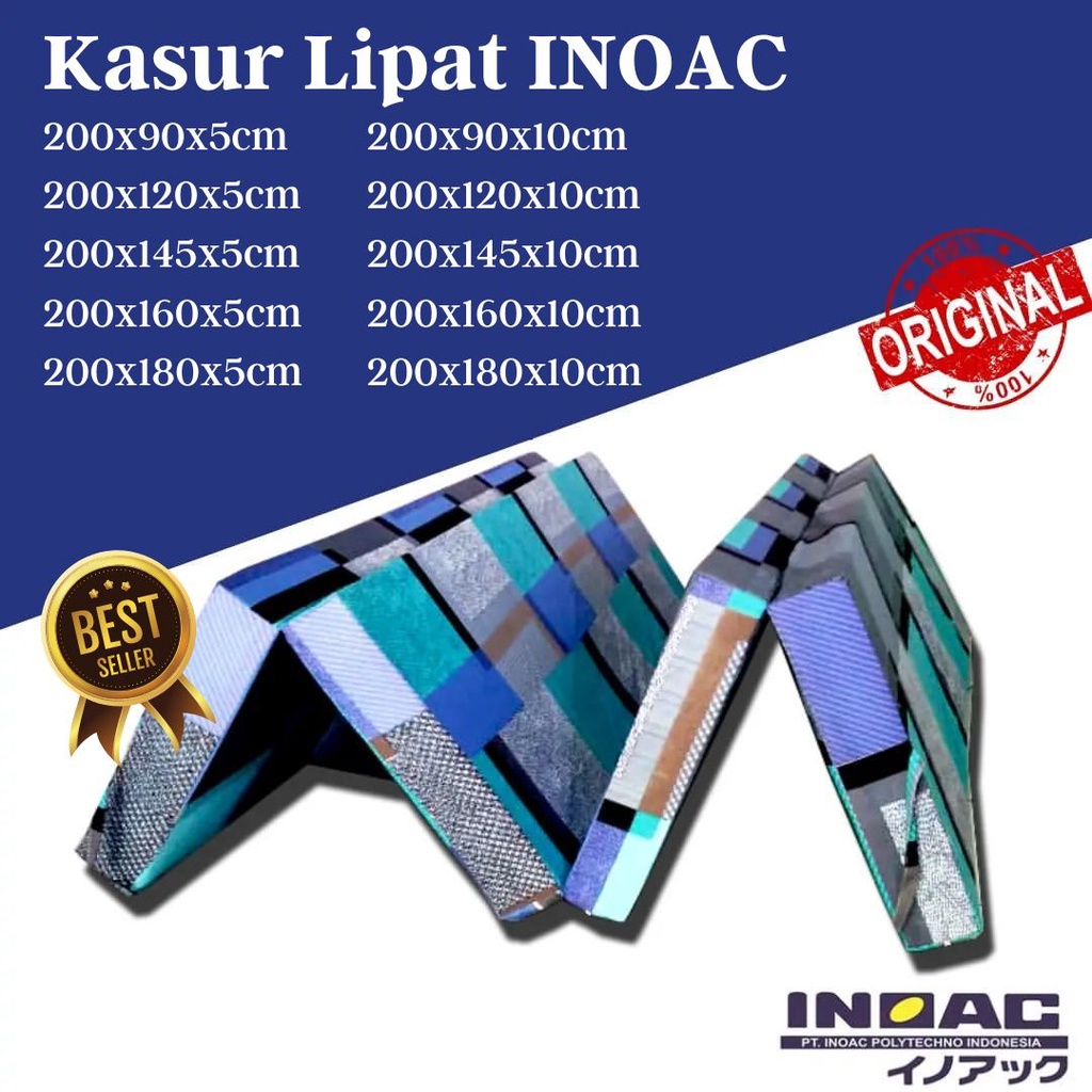 Jual Kasur Lipat Inoac Original Tebal Busa Cm Cm Shopee Indonesia