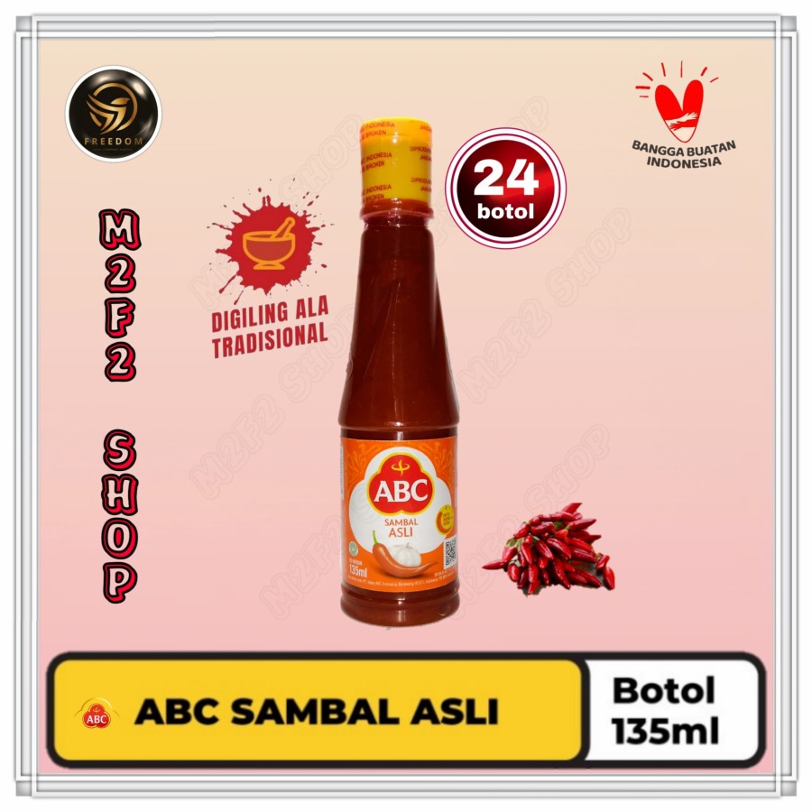 Jual ABC Sambal Asli Botol Plastik Kecil 135 Ml Kemasan 24 Pcs